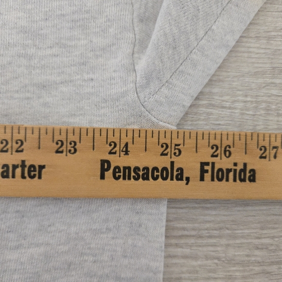 Vintage Jerzees Denim Pocket Heart Sweatshirt Womens XL 90s Double Collar - Picture 5 of 6